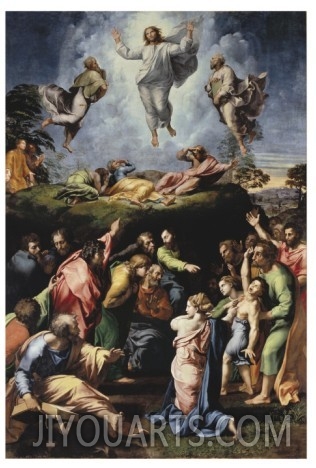 Oil painting reproduction,Christianity oil painting of Transfiguration by Raphael