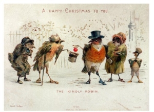 The Kindly Robin, Victorian Christmas Card