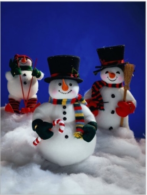 Three Christmas Snowmen