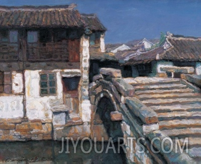 Chinese old water town landscape