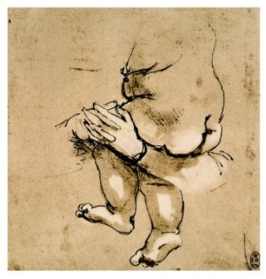 Study of a Child in the Arms of a Woman