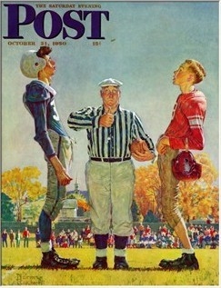 "Coin Toss" Saturday Evening Post Cover, October 21,1950