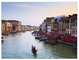 The Grand Canal, Venice, UNESCO World Heritage Site, Veneto, Italy,Europe.
