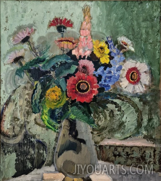 Bouquet flowers original oil painting Interior oil painting, colorful artwork, wild flowers, great art lovers gift, home decoration