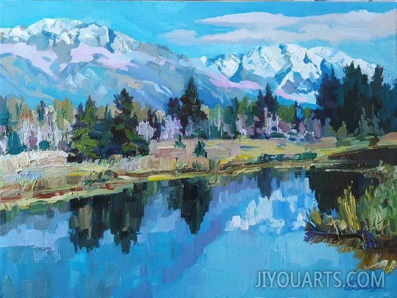 Canada painting original on canvas painting