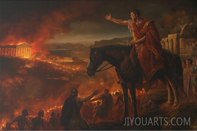 Epic Roman Oil Painting Canvas Wall Art