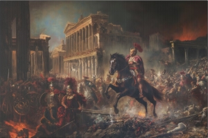 Reconquest of Empire, Epic Rome Oil Painting Canvas Wall Art