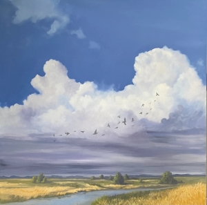 Large Original Oil Painting，Summer Landscape