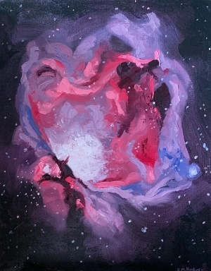 Orion Nebula   Oil Painting
