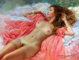 High Quality oil painting Hand painted Modern Nude