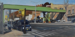 Original Oil Painting, Brooklyn, Cityscape, Street Scene