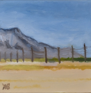 Indio Desert Dream Original Oil Painting, Southwest Landscape, Original Art, Home Gallery