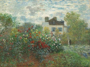 Oil Reproduction, The garden of Monet Argenteuil