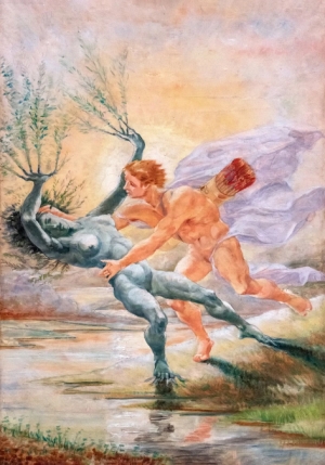 Mythology Art Print ， Apollo and Daphné